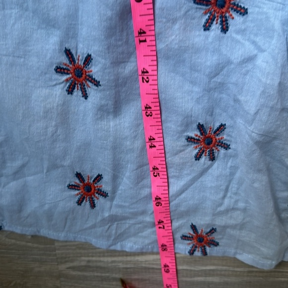 Sundance Blue Boho Wandering Soul Embroidered Midi Sleeveless Dress MP - Picture 12 of 12